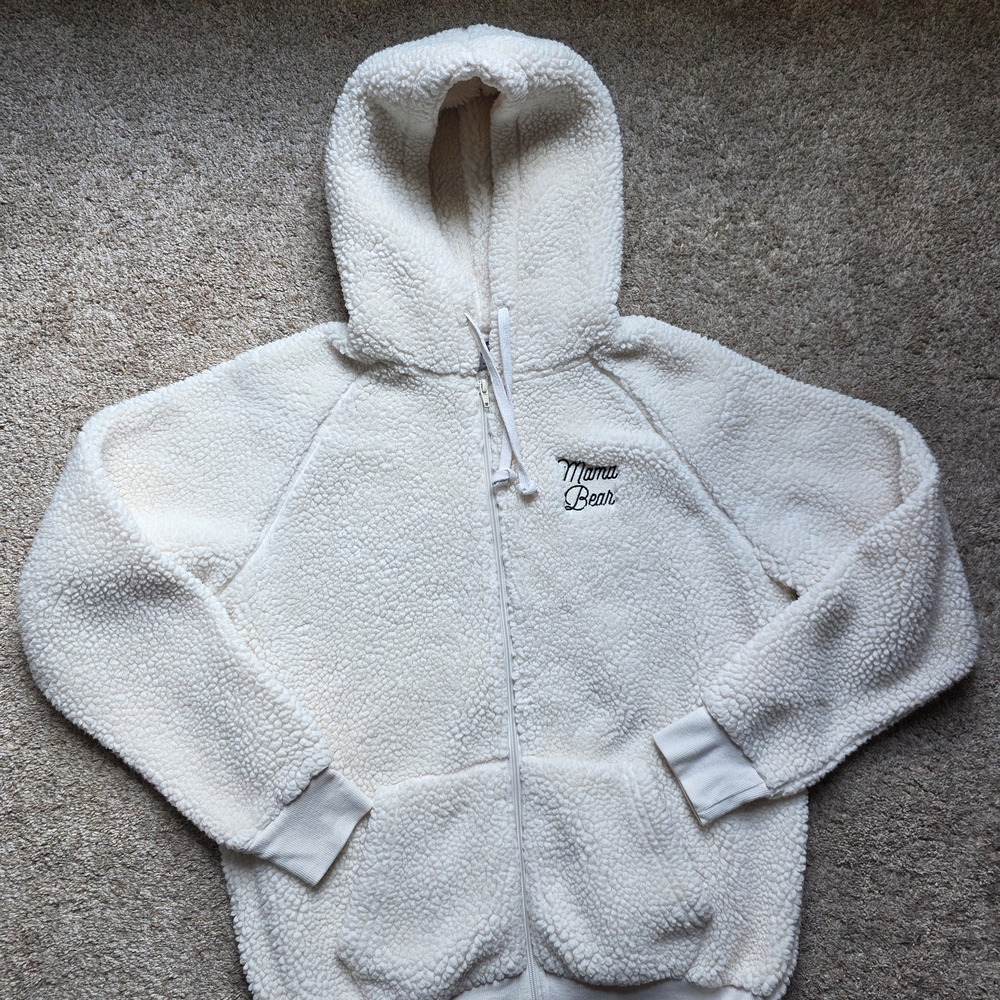 Cozy White Sherpa Hoodie
